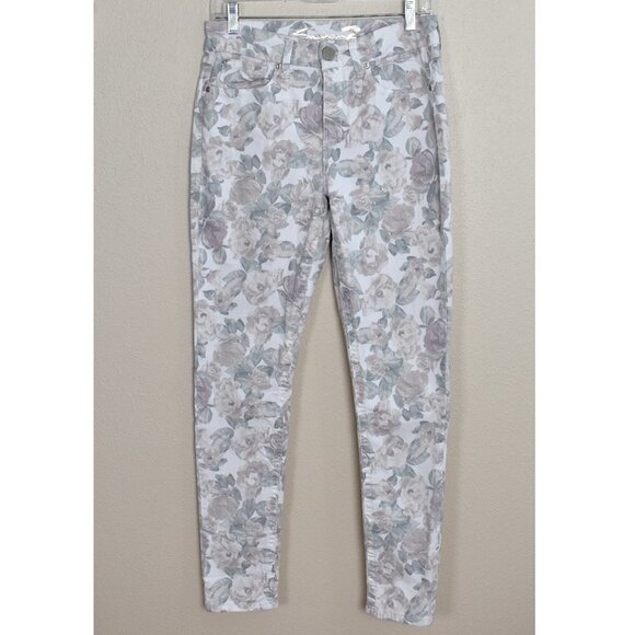 Seven7 High Rise Skinny Floral Print Jeans 6 - Picture 1 of 6